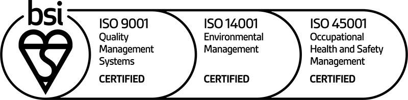 ISO9001:2015, ISO14001:2015 and ISO45001:2015